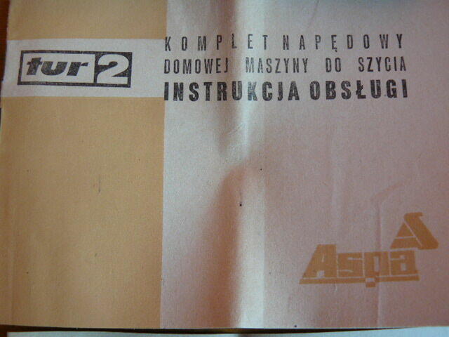 Dokumenty starej maszyny do szycia Lucznik