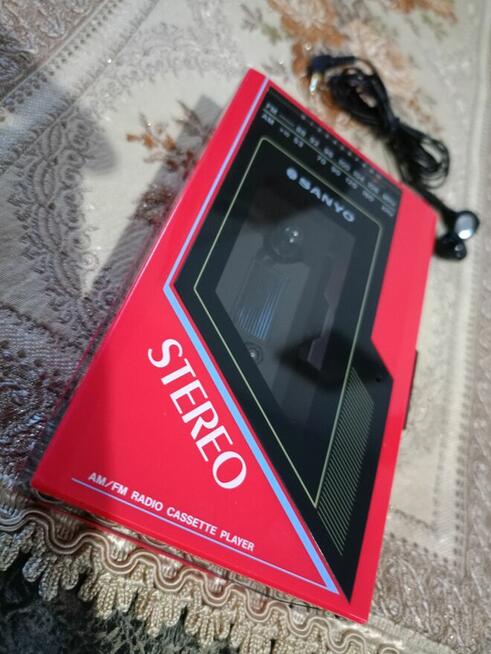 Walkman SANYO z Radiem Japan 80 Lata Vintage
