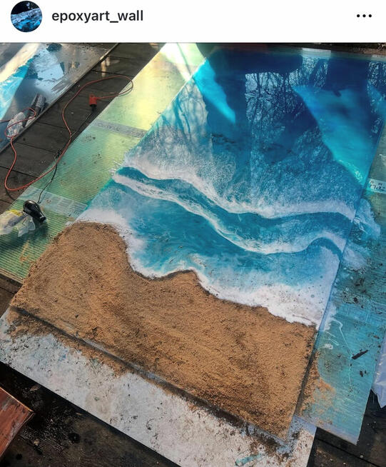 Wykonam ścienne panele z żywicy epoksydowej, wielkie formaty