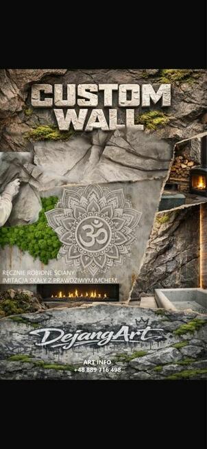 Skalne ściany z mchem