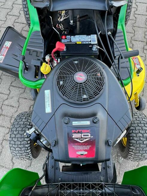 Traktorek Kosiarka John Deere E120 V 20KM Briggs&Strattonz USA
