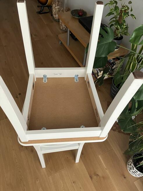 IKEA INGOLF 2 krzesła drewniane w kolorze BIAŁYM