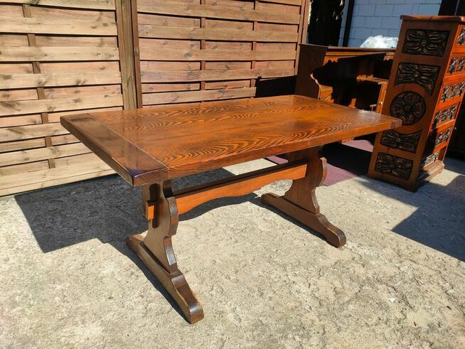 Drewniany stół 160x80 do jadalni kuchni vintage WYPRZEDAŻ!