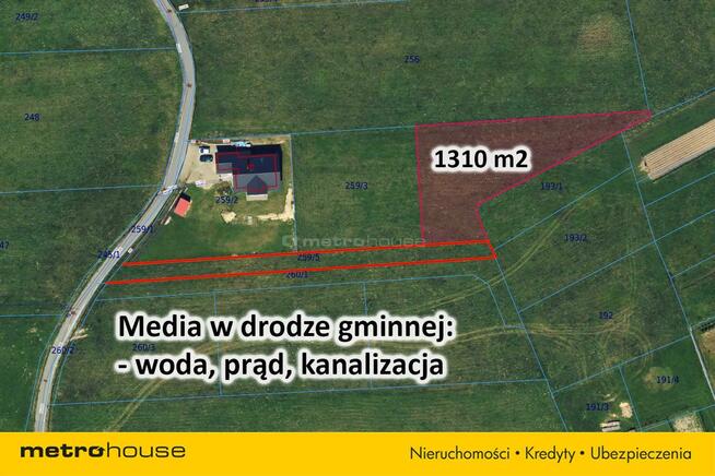 Działka budowlana w pięknym miejscu 1310 m2.