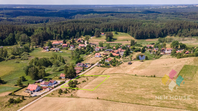 Działka objęta planem, widok na otwartą przestrzeń