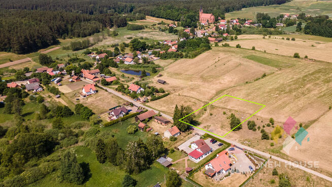 Działka objęta planem, widok na otwartą przestrzeń