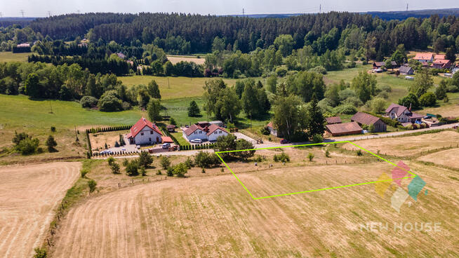 Działka objęta planem, widok na otwartą przestrzeń