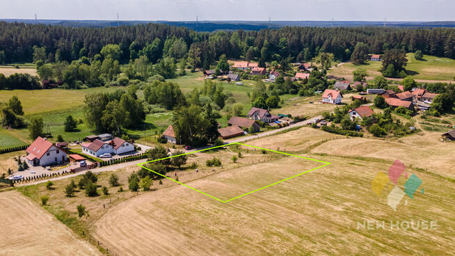 Działka objęta planem, widok na otwartą przestrzeń