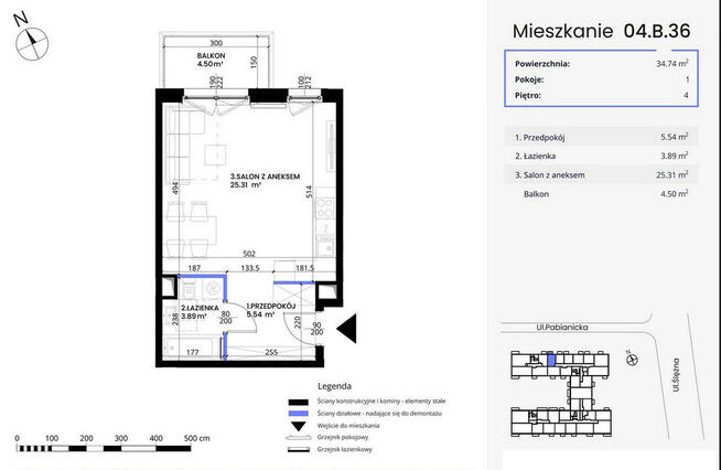 REZERWACJA/Śliczne mieszkanie/kawalerka w doskonałej lokalizacji/pod wynajem