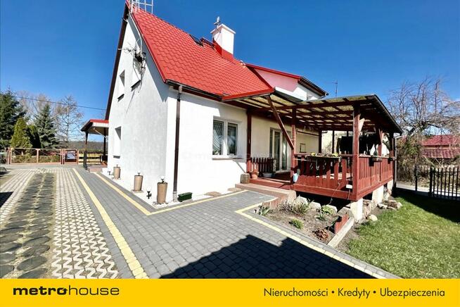 Dwa domy z linią brzegową Jezioraka Szałkowo