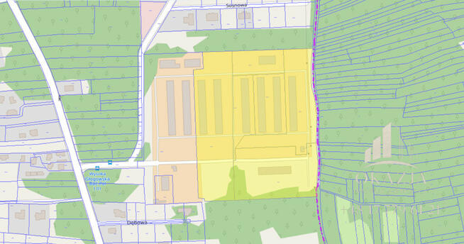 Działka inwestycyjna Wysoka Głogowska gm. Głogów Małopolski,