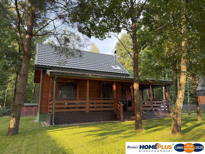 Drewniany dom letniskowy w Arciechowie, 70 m²