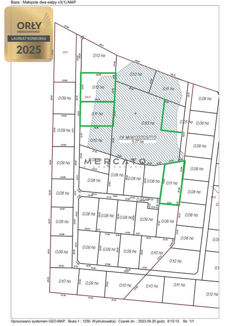 Działka inwestycyjna Małopole gm. Dąbrówka,