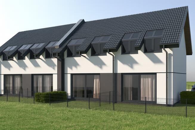 Szeregowiec dwupoziomowy 60 m² + ogródek + strych
