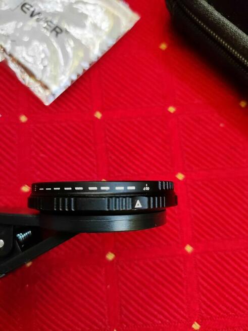 Obiektyw Neewer 37-43 mm Fader Filtr ND W klips do telefonu