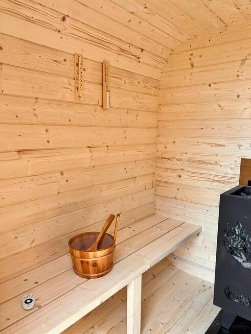 SAUNA OGRODOWA 250cm piec na drewno