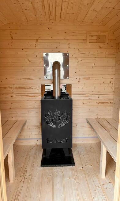 SAUNA OGRODOWA 200cm piec na drewno