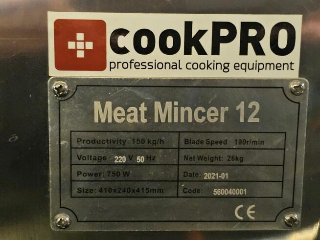 Wilk do mięsa cookPro meat mincer 12