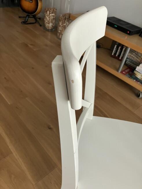 IKEA INGOLF 2 krzesła drewniane w kolorze BIAŁYM
