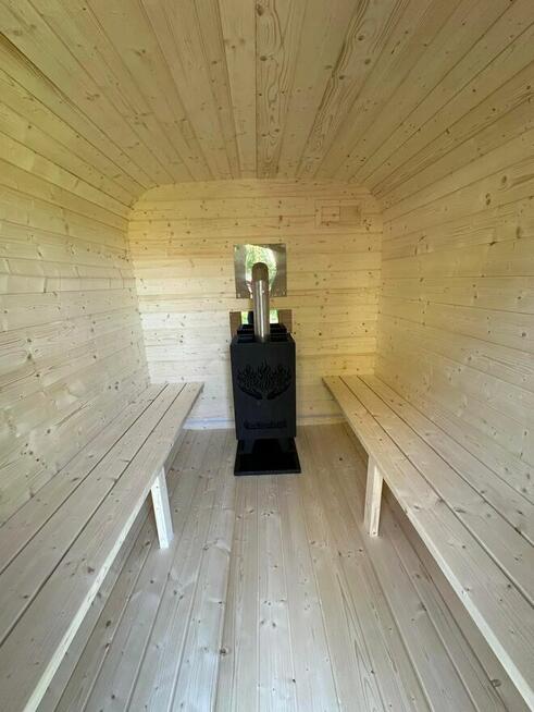 SAUNA OGRODOWA 200cm piec na drewno