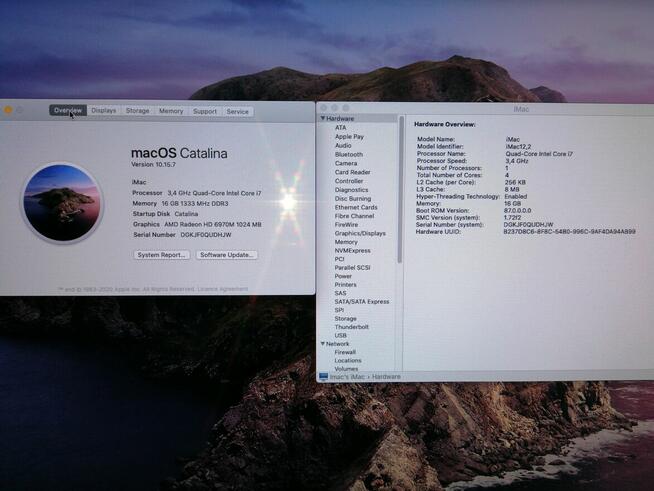 komputer Apple iMac 27 hdd 1TB grafika 1gb ram 16gb all in 1