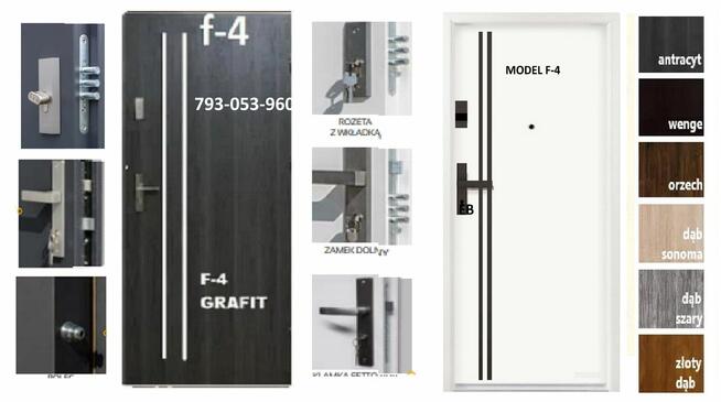 Drzwi ZEWNĘTRZNE wejściowe do mieszkania akustyczne