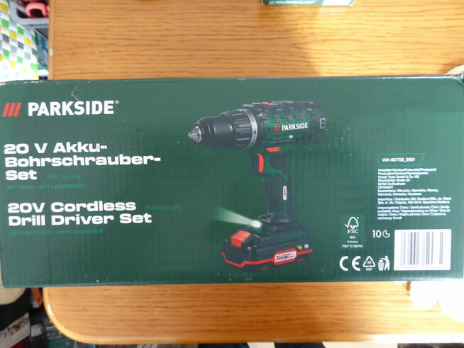 Nowe PARKSIDE PABS 20-Li G8 z 2 aku 2Ah /4Ah ład 2,4A +75akc