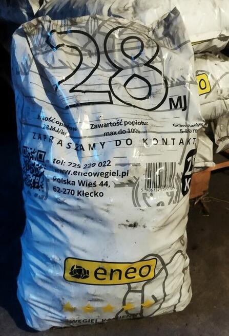 Węgiel kamienny w workach po 25 kg (orzech)