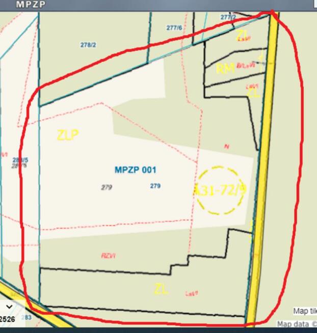 Działka rolno-leśna w Piątkowiźnie nr ...279