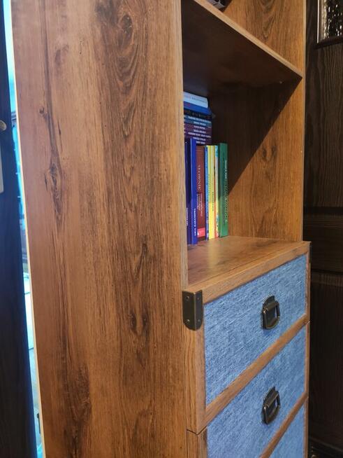 Zestaw mebli do pokoju BRD, szafa, regał, słupek, półka