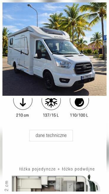 Witam kampera ETRVSCO Klimatyzacja postojowa Solary FULL opc