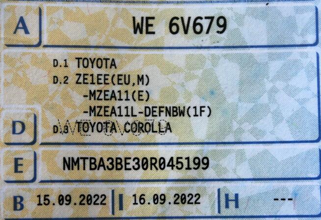 Toyota Corolla Comfort SalonPL FV23% Kamera LED Tempomat Android/Apple Gwarancja