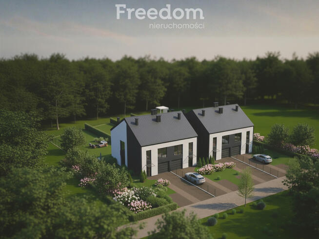 Bliźniak 121 m2 na działce 602,19 m2 - Kokoszki