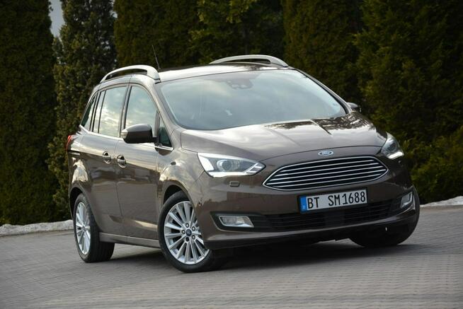 Ford Grand C-MAX Lift Radar ACC 7-foteli Xenon LED Navi BLiS Sony El. klapa Alu17"