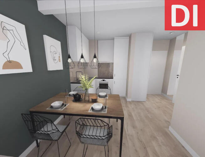 NOWE > wykończone pod klucz > 34,69 m2 > 2 POKOJE
