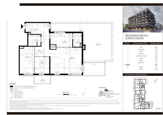 NOWE MIESZKANIE > 4 pokoje > 86,01 m2 > ul. Pawia