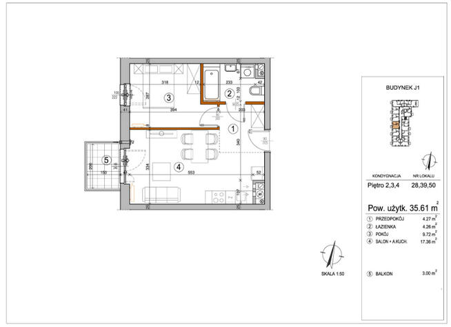 NOWE > Mieszkanie 35,61 m2 > Warszawa > Rembertów