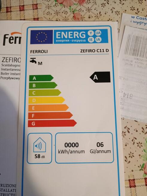 Piecyk gazowy Ferroli Zefiro CD
