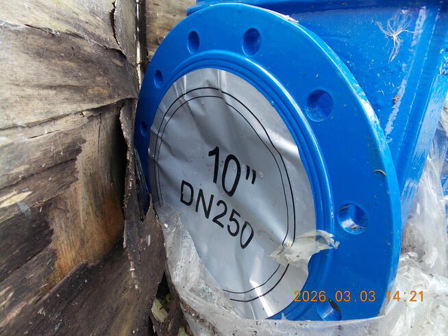 ZASUWA KOŁNIERZOWA MIĘKKOUSZCZELNIONA F4 DN250 PN 10