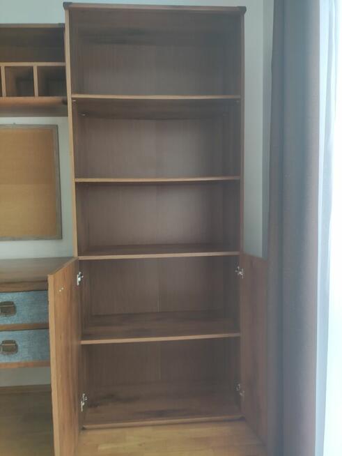 Zestaw mebli do pokoju BRD, szafa, regał, słupek, półka