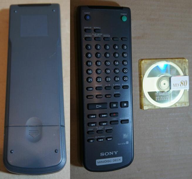 Minidisc SONY MDS-JE500 + wiele dodatków