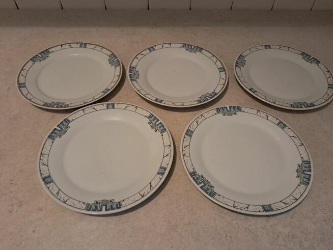 Talerzyki deserowe - porcelana z Tułowic (5 szt.)