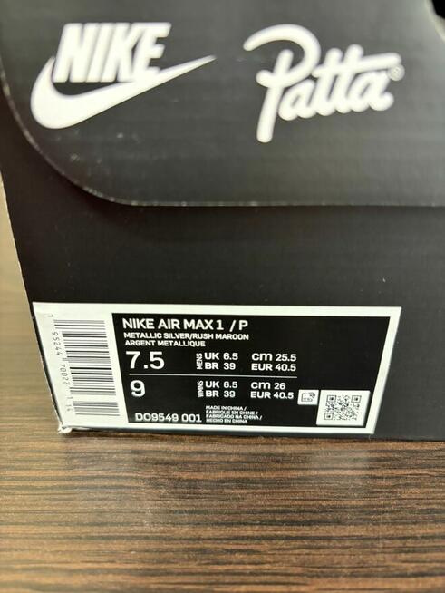 Buty/Sneakersy Nike Air Max 1 Patta Waves DO9549-001