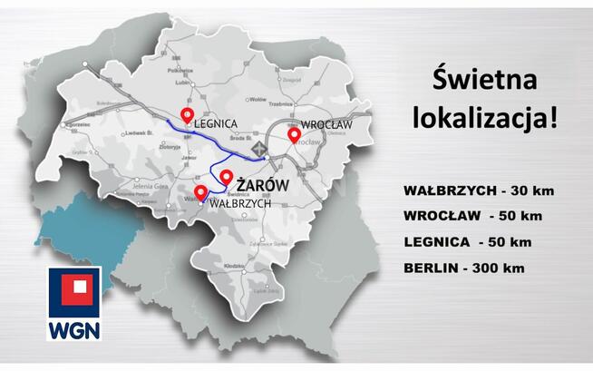 Działka inwestycyjna w Żarowie