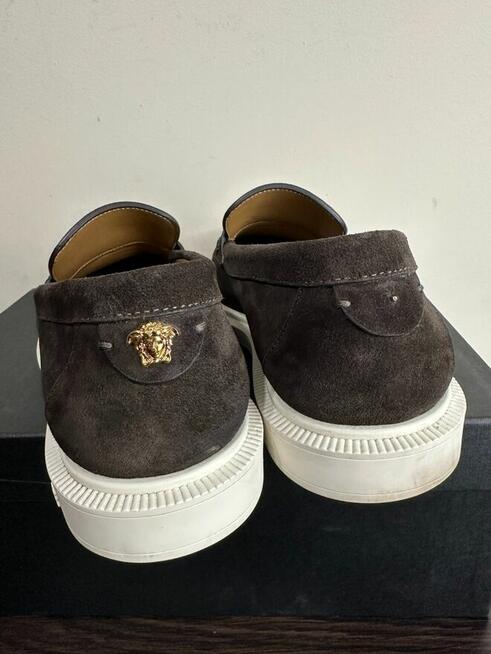 Mokasyny/Loafersy Versace Giuliano Suede Loafers 1017591