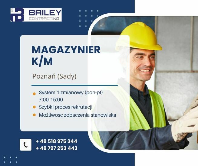 Pracownik magazynu k/m