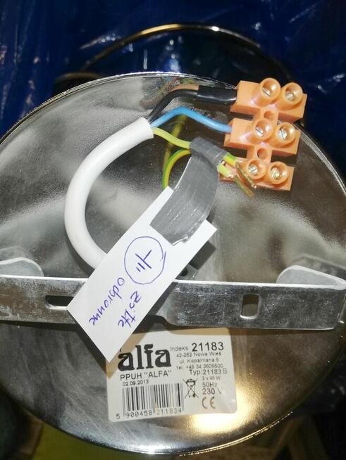 Żyrandol chrom z kryształkami