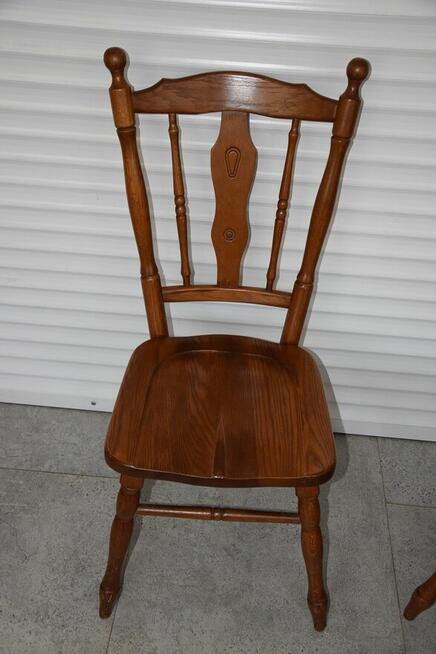 krzesła dębowe 6 sztuk - jak nowe