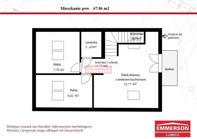 Nowe -3 pokojowe- 68 m2 - Niepołomice