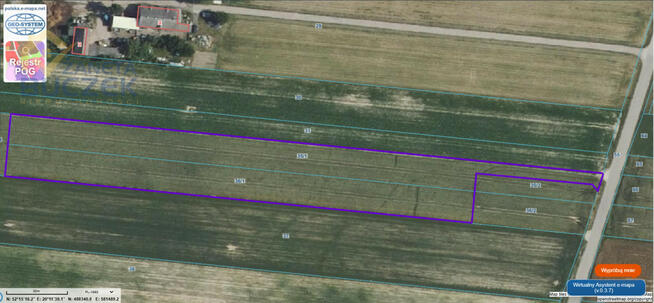 Działka rolna Bronisławy gm. Sochaczew,